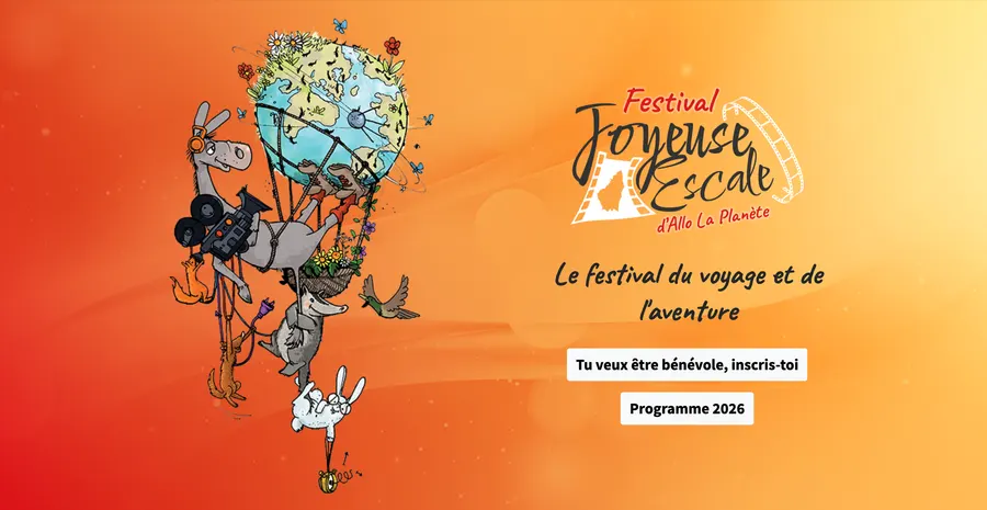Affiche du festival Joyeuse Escale en Ardèche